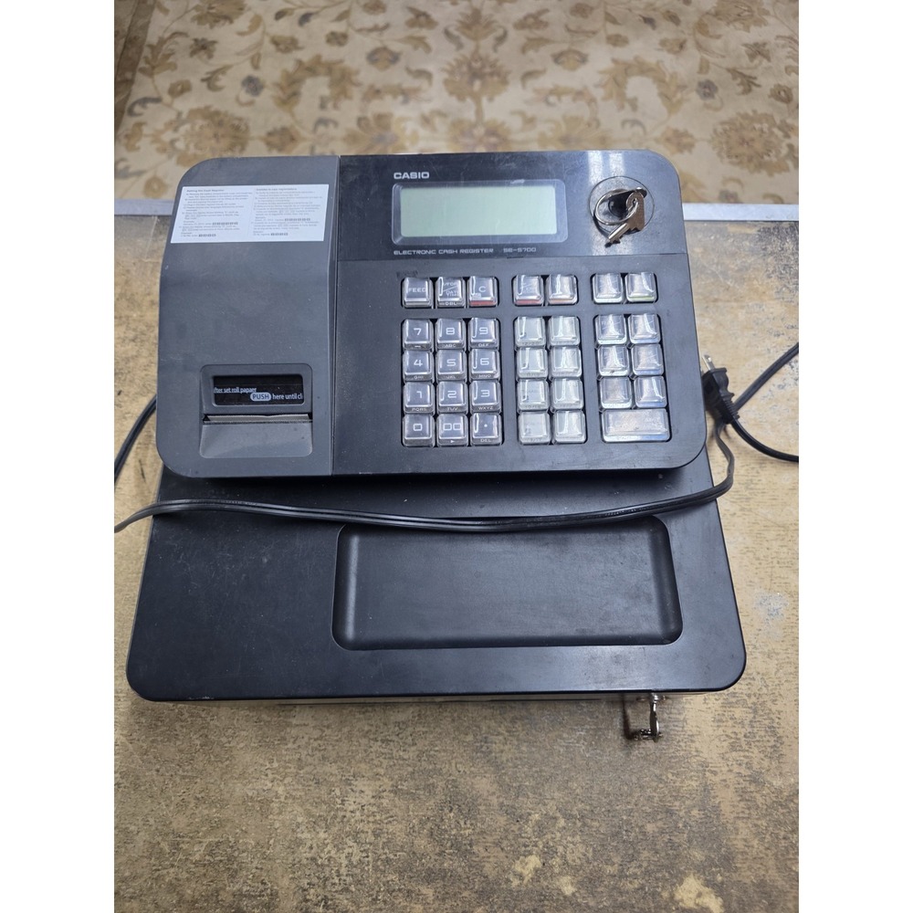 Casio SE-S700 Compact Electronic  Cash Register  TESTED & Working 3keys/Manual